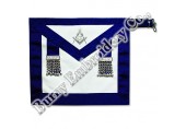 Blue Masonic Regalia Hands Embroidery Bullion Wire Aprons